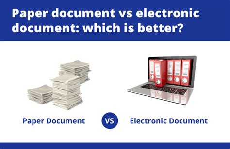 paper document vs electronic document ppt